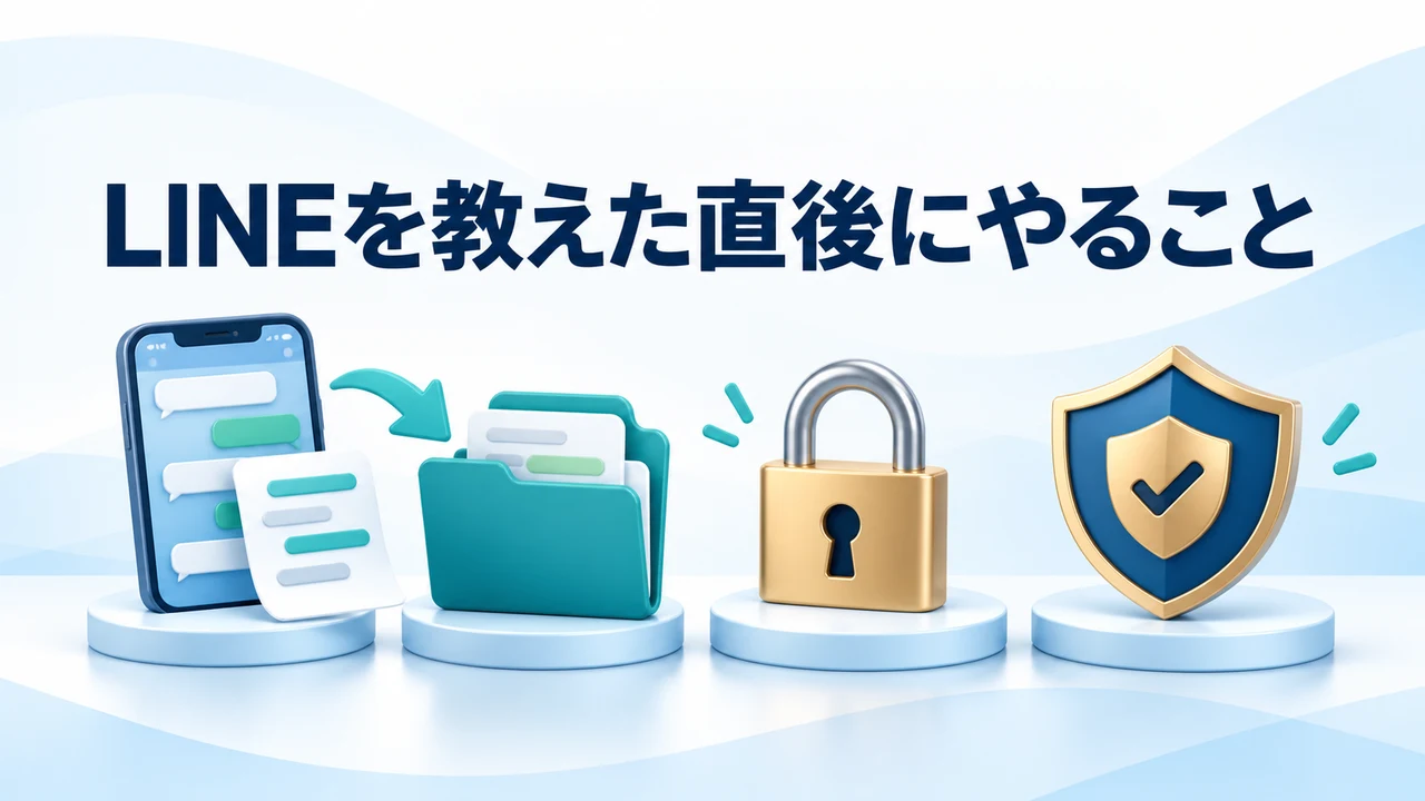 LINEを教えた直後にやること