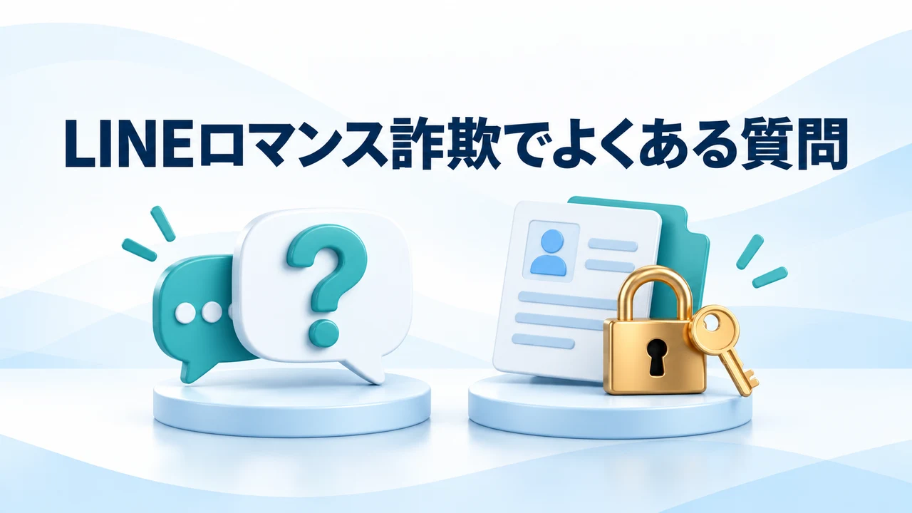 LINEロマンス詐欺でよくある質問