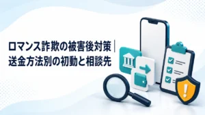 ロマンス詐欺の被害後対策｜送金方法別の初動と相談先【2026年】