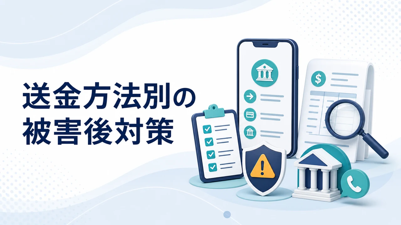 ロマンス詐欺で送金した後の支払方法別対策を示す図