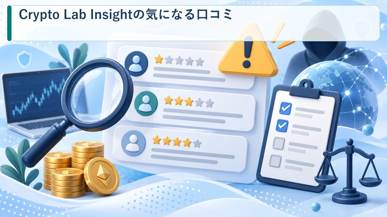 Crypto Lab Insightの気になる口コミを示す図