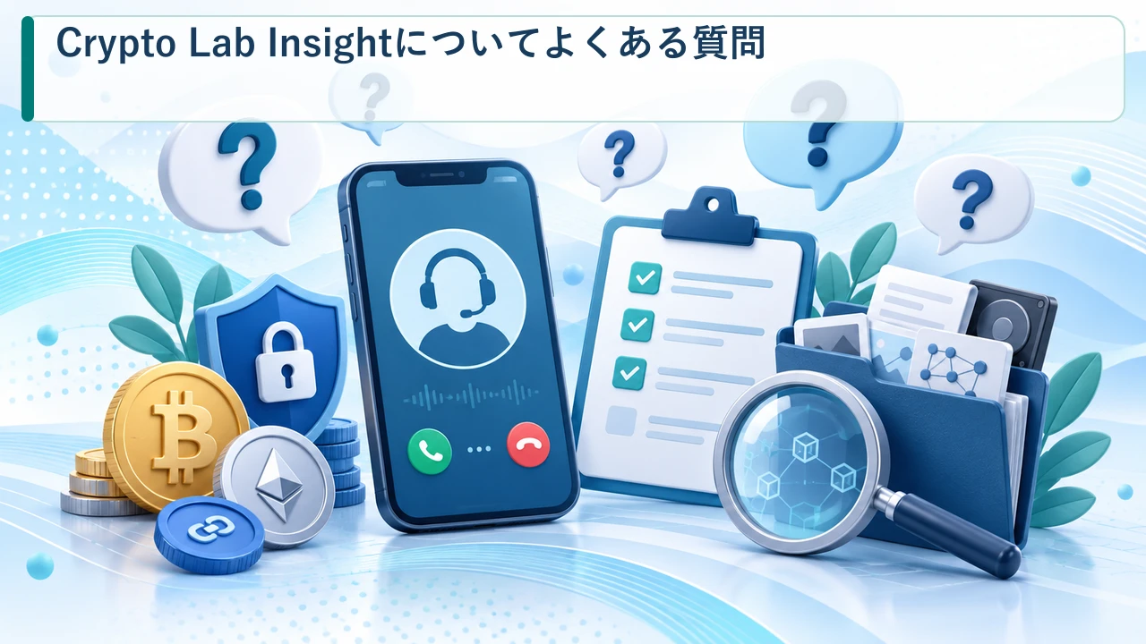 Crypto Lab Insightについてよくある質問を示す図