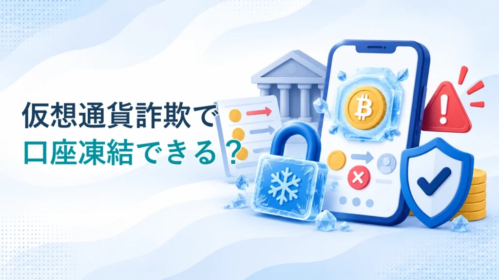 仮想通貨詐欺で口座凍結できる？銀行振込・救済法・返金申請の流れ
