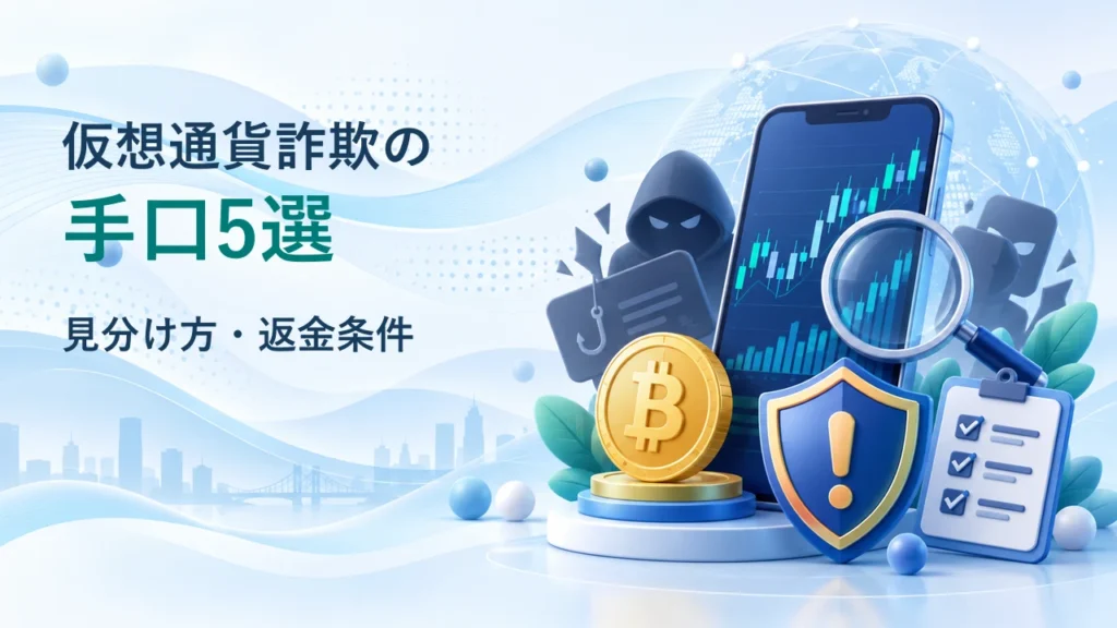 【2026年】仮想通貨詐欺の手口5選｜見分け方・返金の可能性と送金後の対処