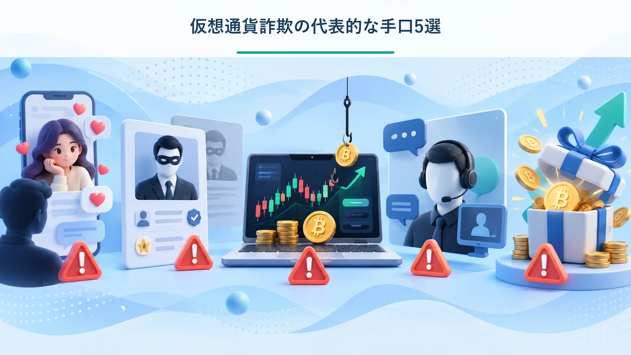 仮想通貨詐欺の代表的な手口5選