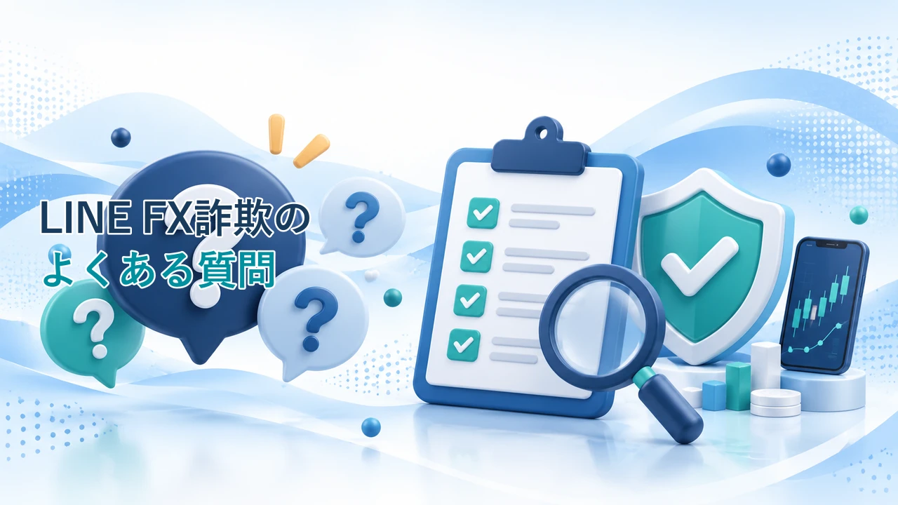 LINEのFX投資詐欺でよくある質問を示す図