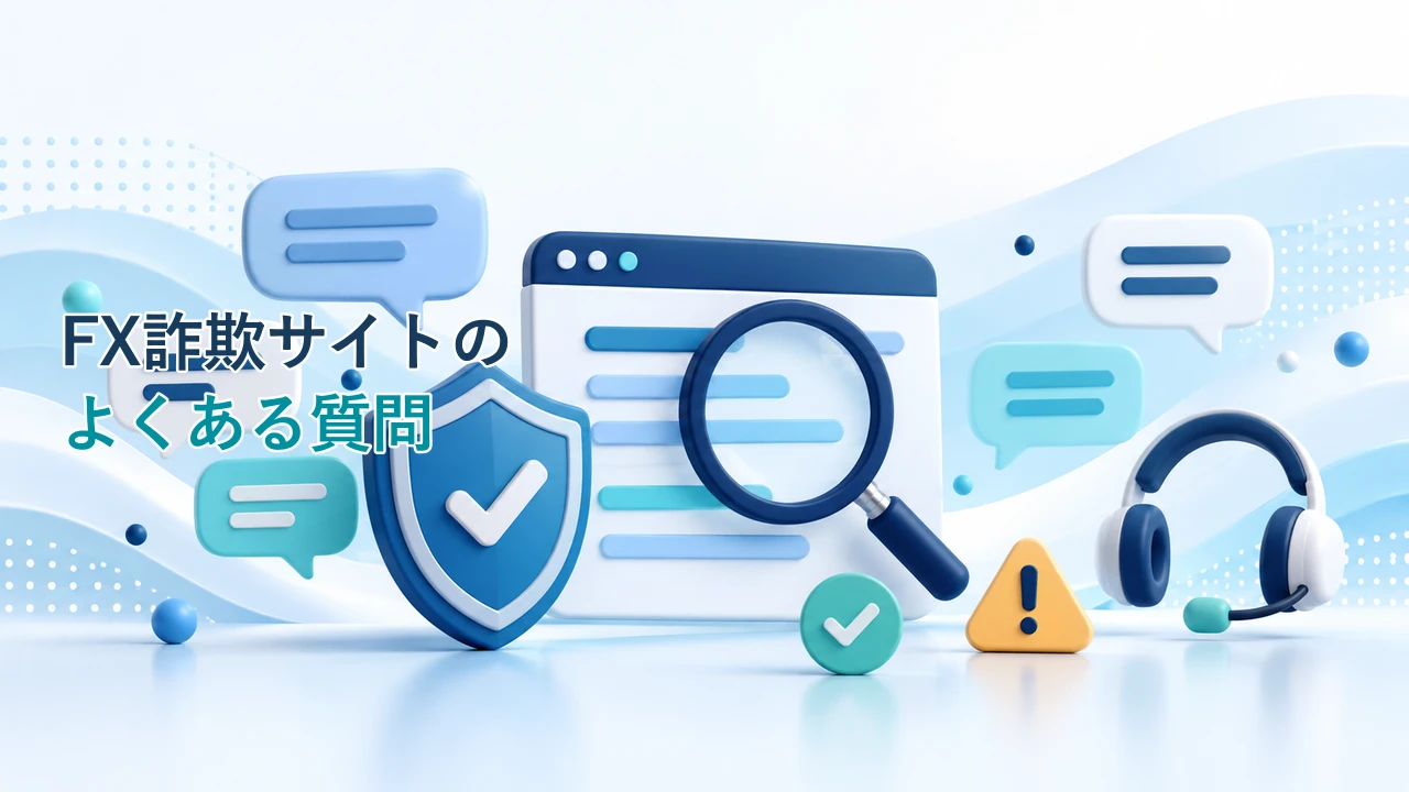 FX詐欺サイトについてよくある質問を示す図