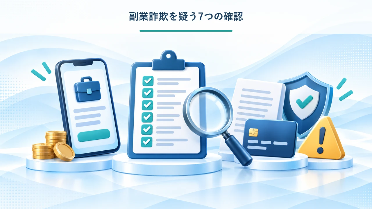 副業詐欺を疑う7つの確認