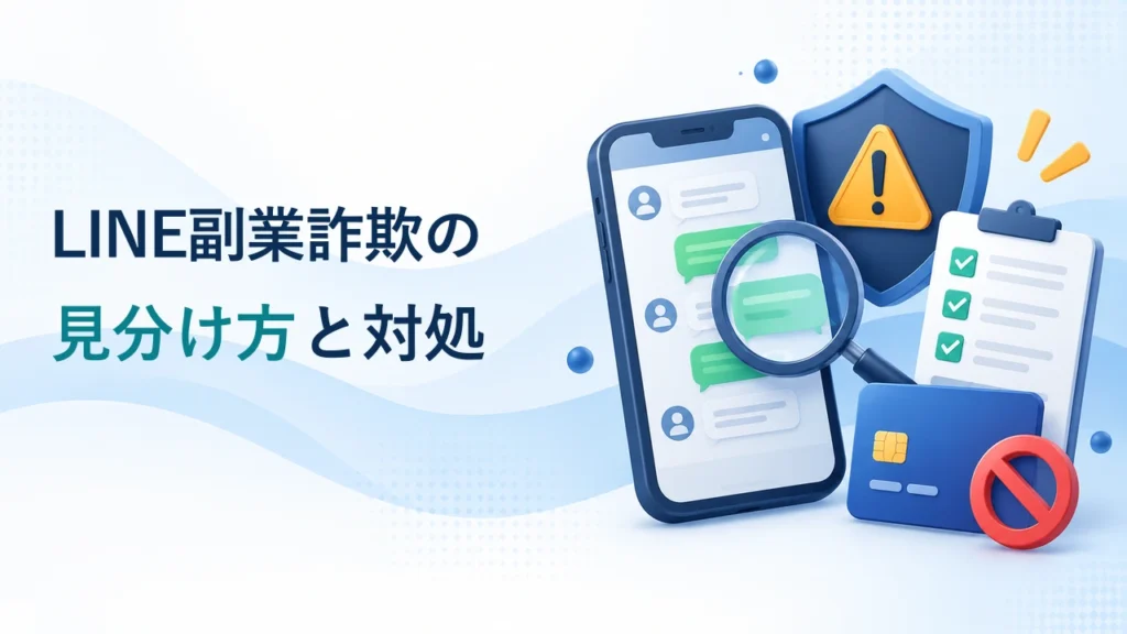 LINE副業詐欺の見分け方｜4つの手口・実例トーク・登録後の対処