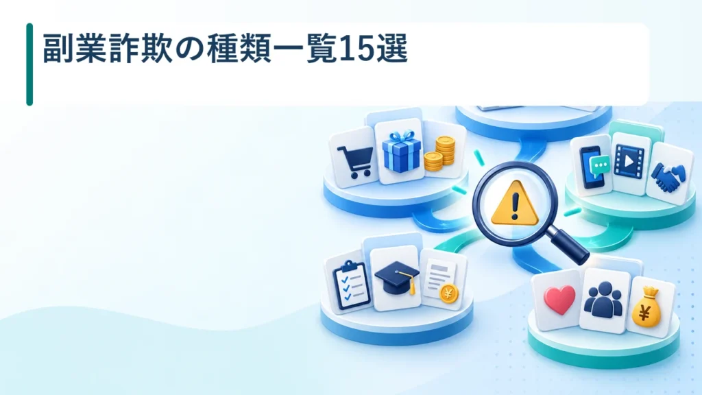 副業詐欺の種類一覧15選【2026年】手口・見分け方と被害後の対処