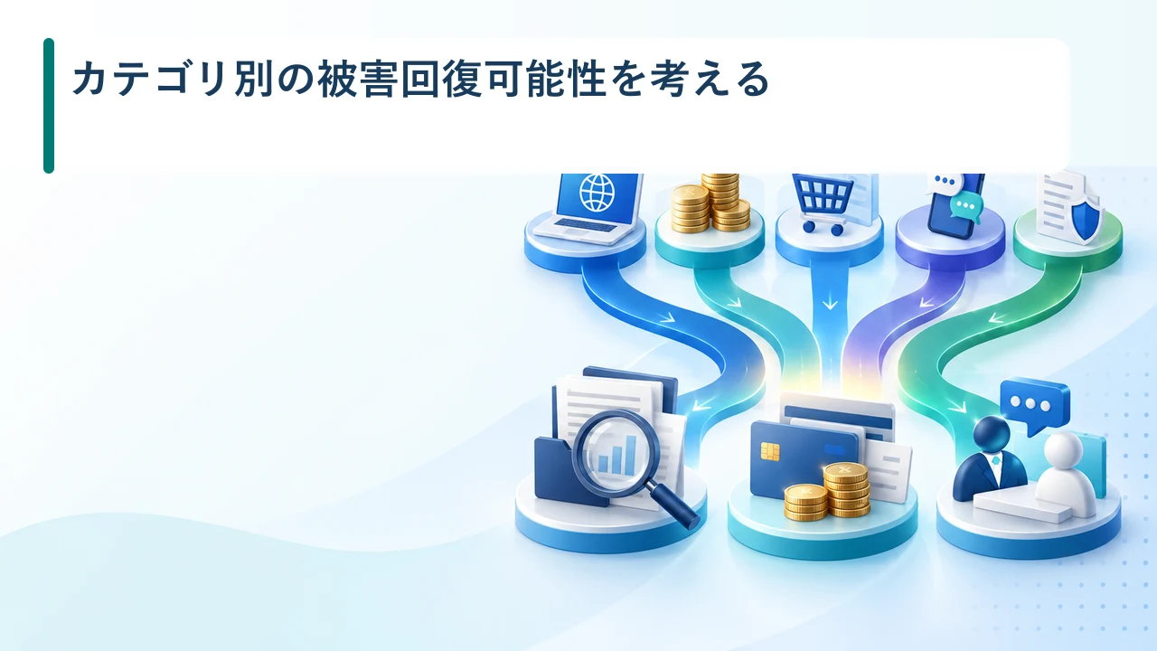 カテゴリ別の被害回復可能性を考える