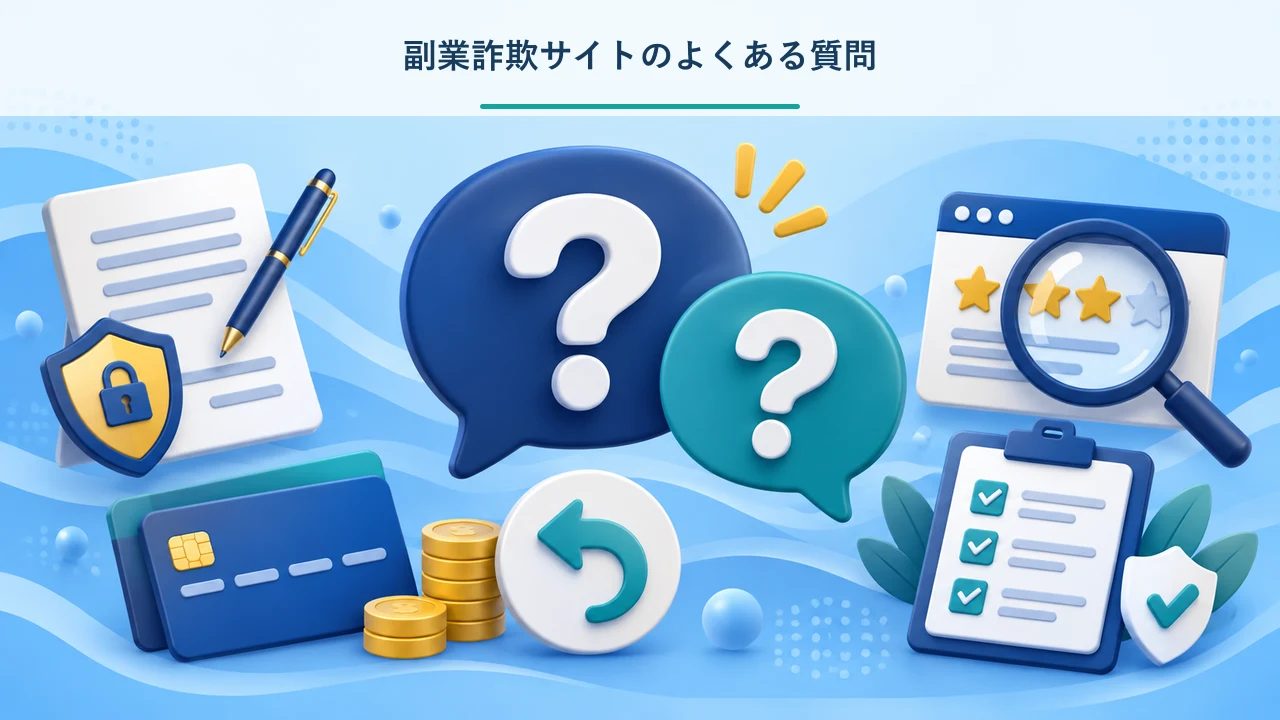 副業詐欺サイトのよくある質問