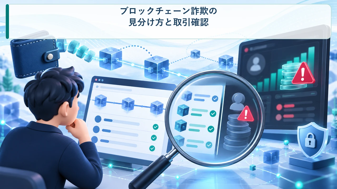 ブロックチェーン詐欺の見分け方と取引確認