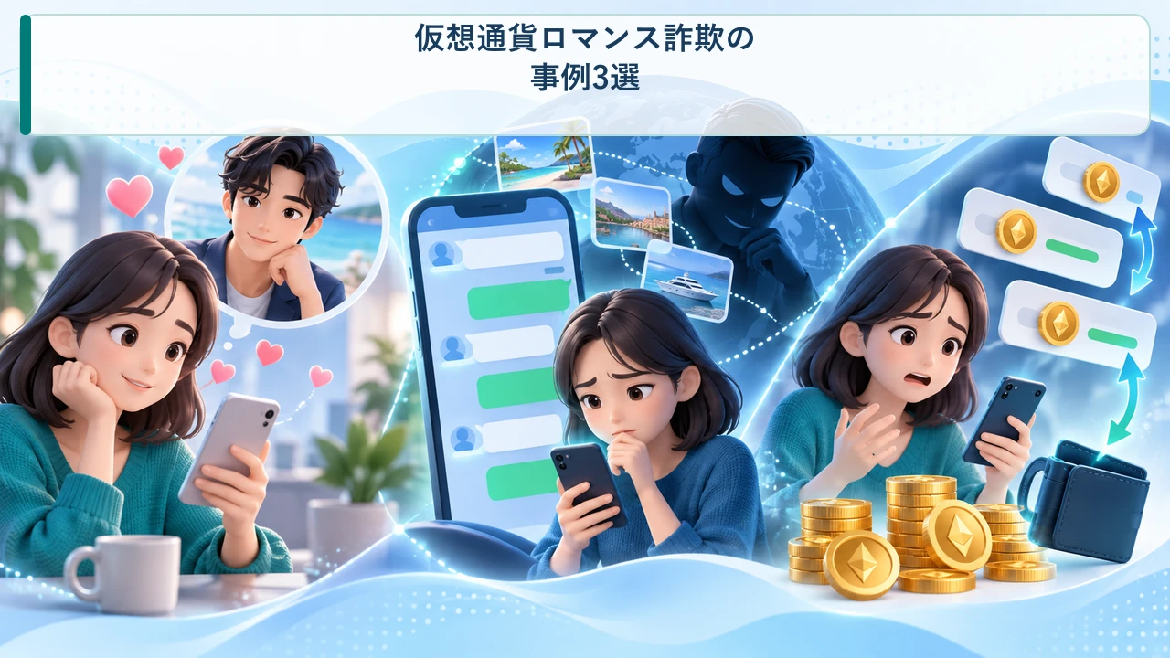 仮想通貨ロマンス詐欺の事例3選